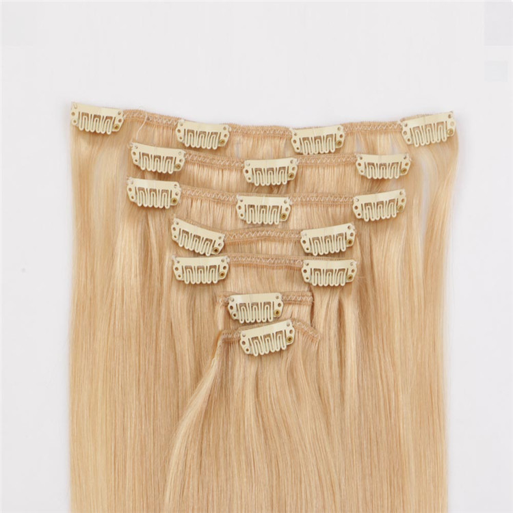 china remy clip on hair extension manufacturer QM142